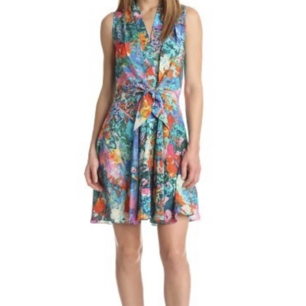 Amanda Uprichard Multicolor Floral Mini Dress